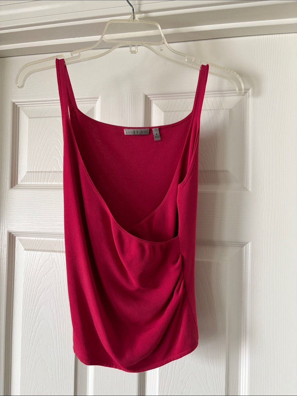 Anne Klein Hot Pink Draped Cowl Neck Camisole